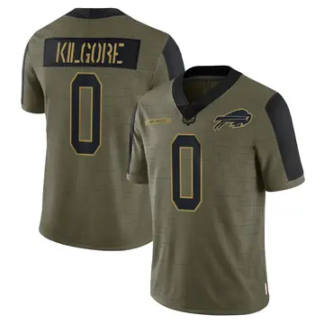 Olive Men's Jalon Kilgore Buffalo Bills Limited 2021 Salute To Service Jersey