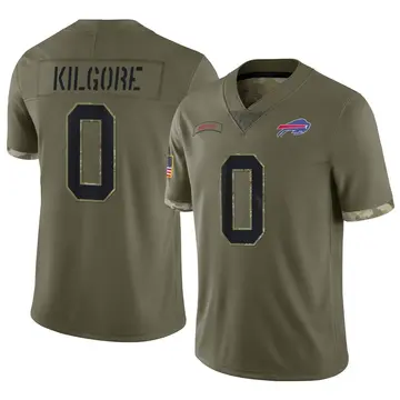 Olive Men's Jalon Kilgore Buffalo Bills Limited 2022 Salute To Service Jersey
